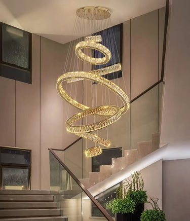 Light Luxury Crystal Ring Chandelier